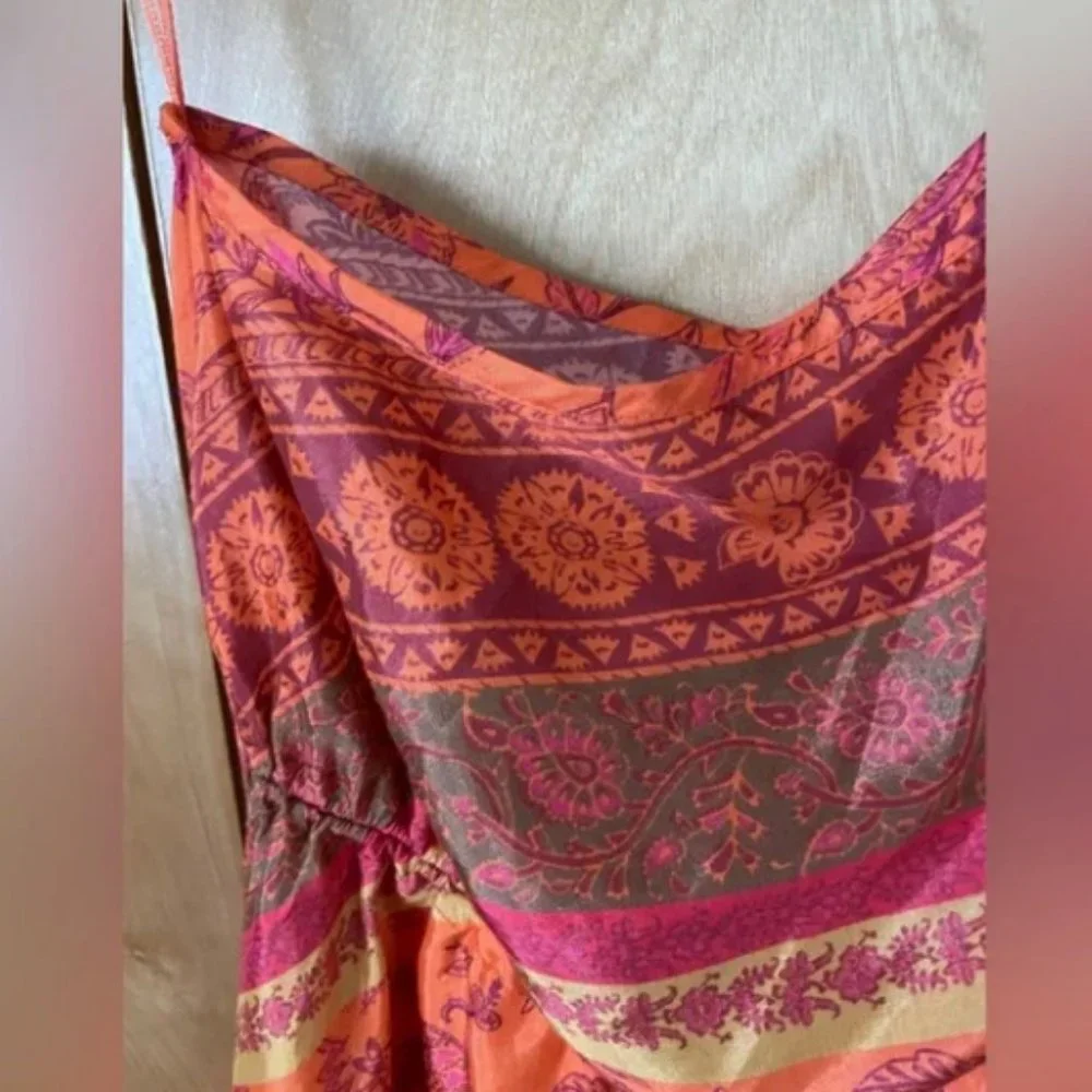 Free People Mira Coral One Shoulder Bohemian Tunic Tank Top.- XL - Picture 5 of 11